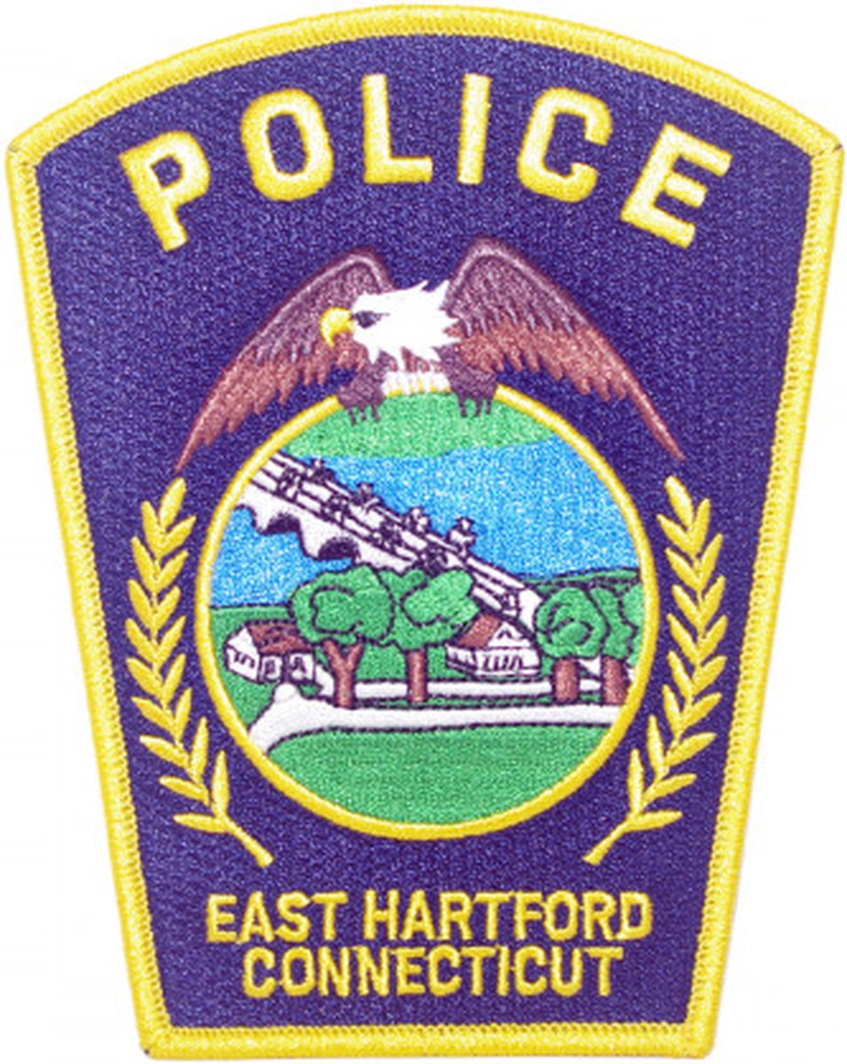 East Hartford Connecticut Police geborduurde patch embleem | Strijkpatch embleemes